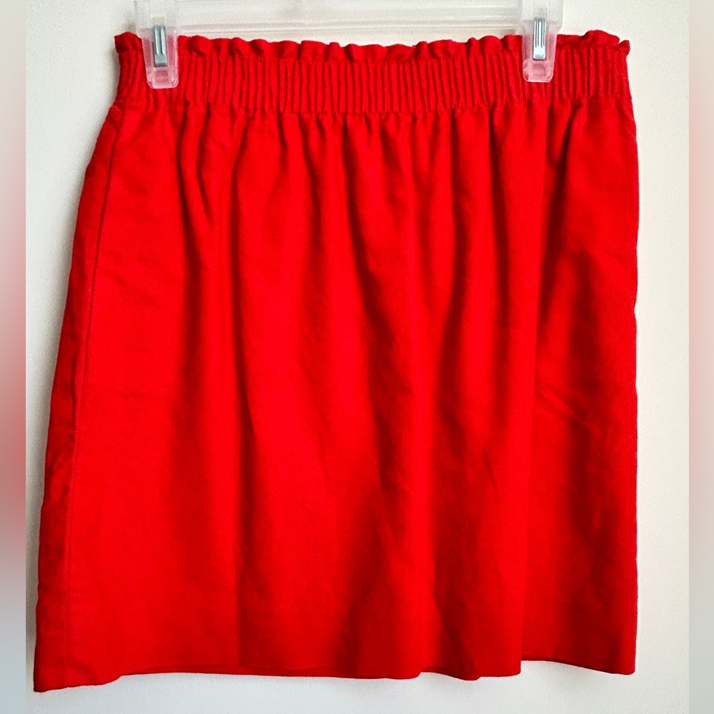J.Crew pull on linen skirt 6